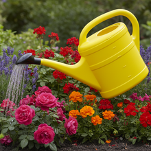 Large Plastic Yellow Watering Can - 5 Litre