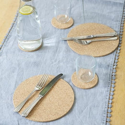 Apollo Round Cork Placemats & Coasters Set of 6