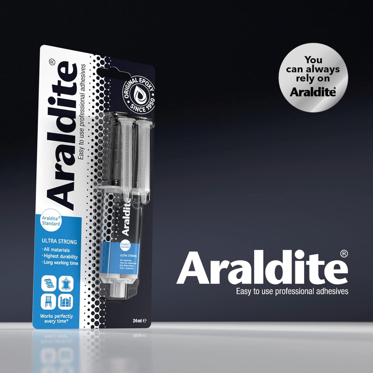 Araldite Standard Epoxy Adhesive Syringe 24ml