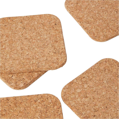 Apollo Square Cork Coasters Set of 6