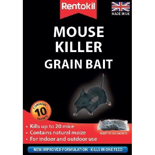 Rentokil Mouse Killer Grain Bait 10 Sachets