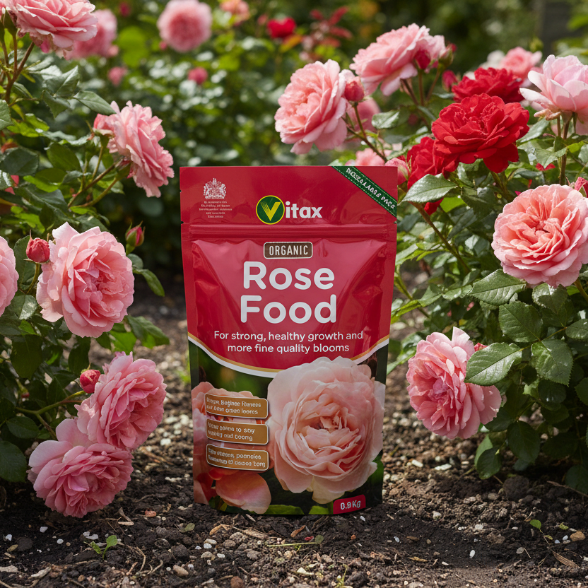 Vitax Organic Rose Food 900g Pouch