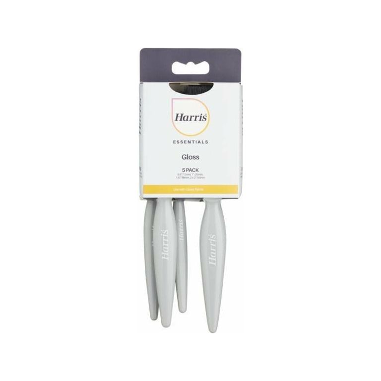 Harris Essentials Gloss Paint Brush Set of 5