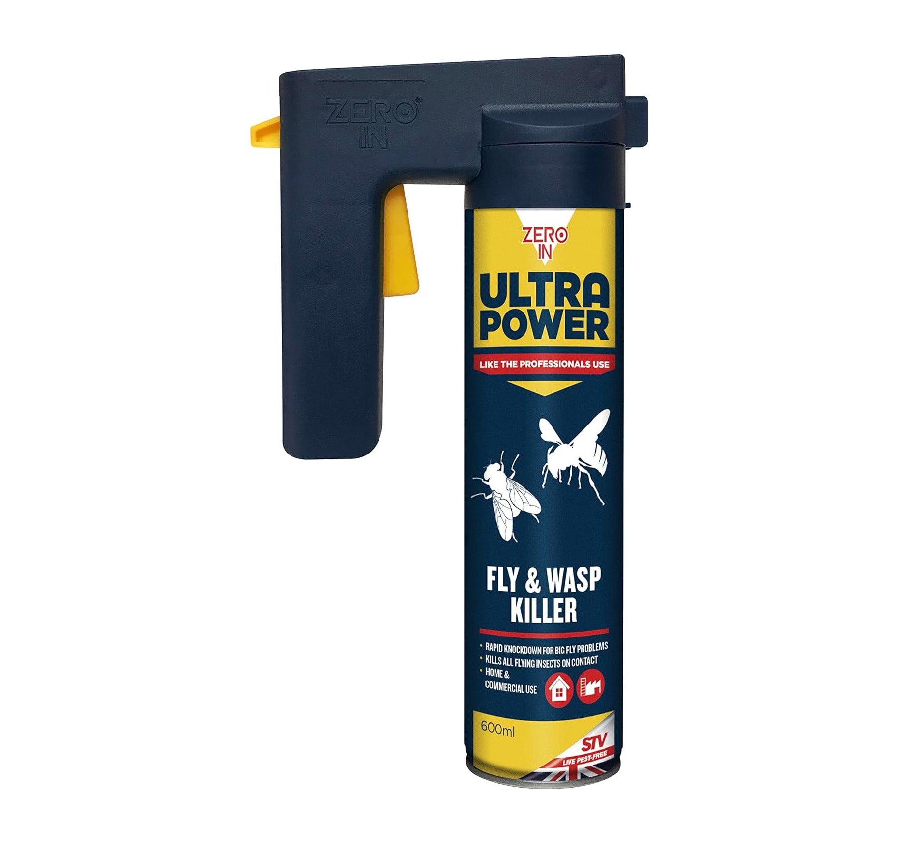 Zero In Ultra Power Fly & Wasp Killer Trigger Spray - 600ml