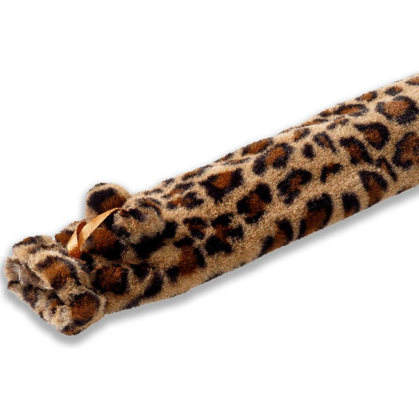 Blue Canyon Long Hot Water Bottle with Faux Fur Cover - Leopard Print