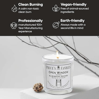 Price's Glass Candle - Open Window 
