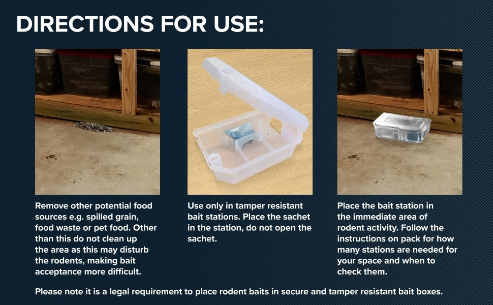 Rentokil Mouse Killer Grain Bait 10 Sachets