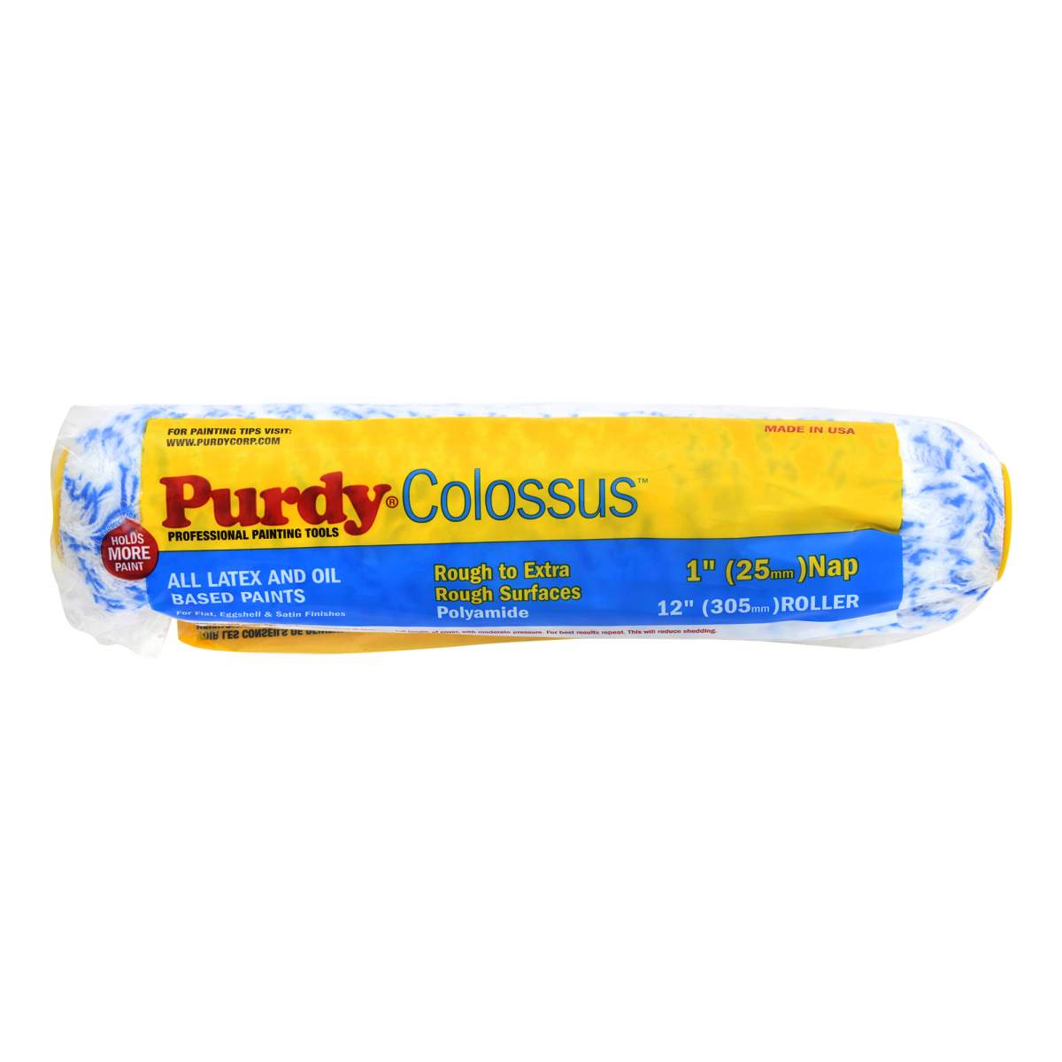 Purdy Colossus 12" Paint Roller Sleeve 1" Nap 1.5" Core
