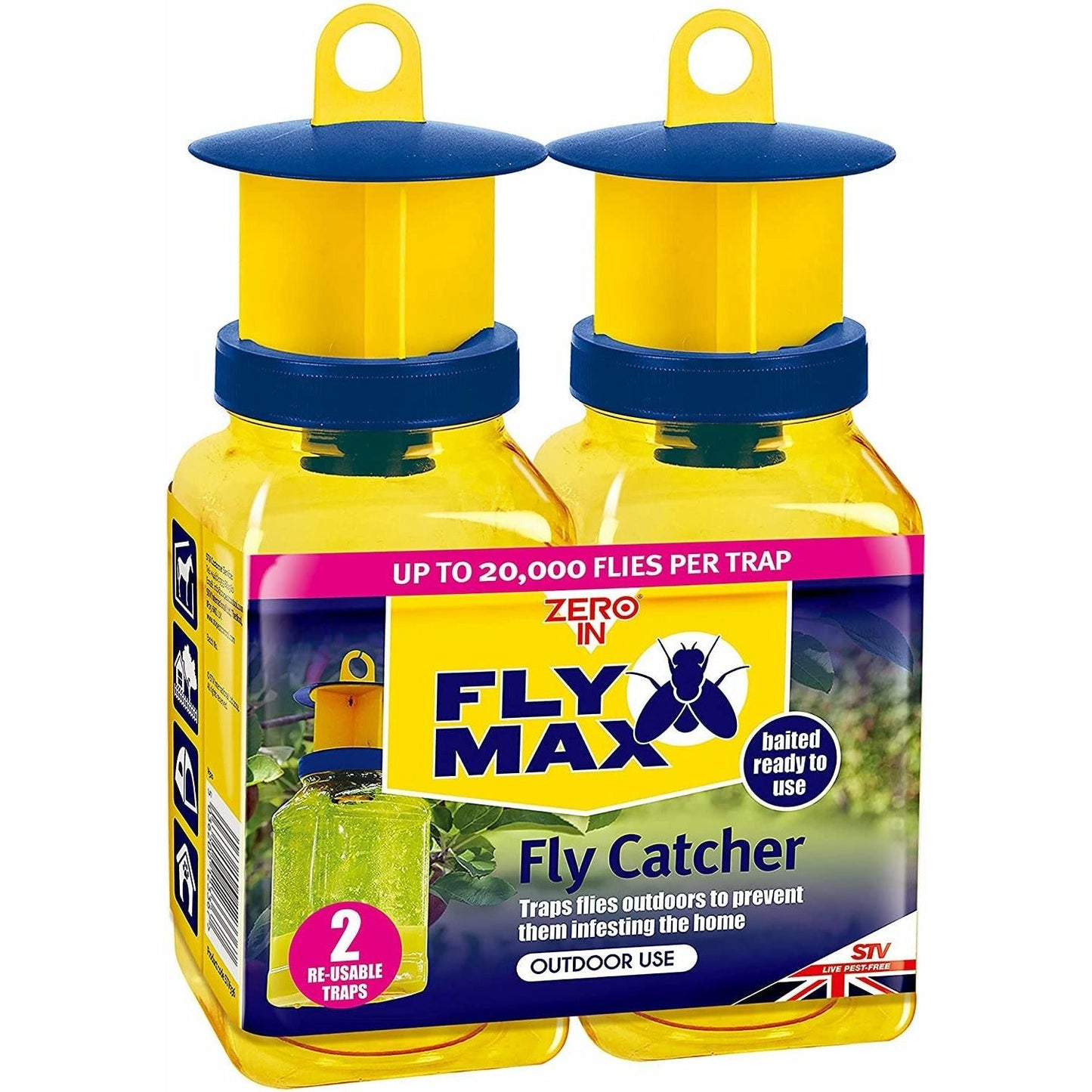 Zero In Fly Max Fly Catcher Twin Pack