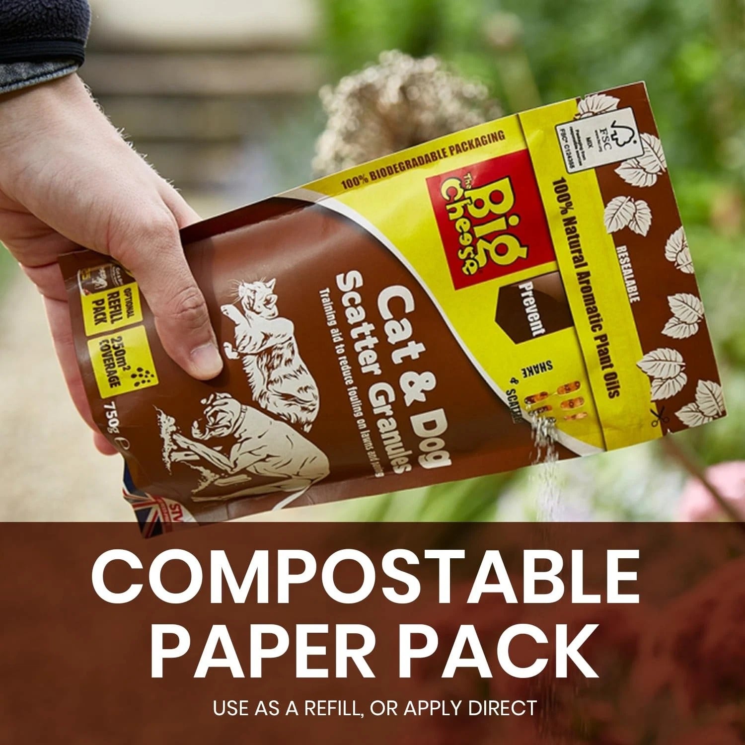 Big Cheese Cat & Dog Scatter Granules 750g STV631