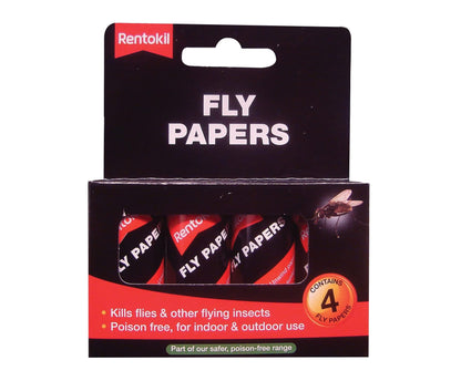 Rentokil Fly Papers 4 Pack