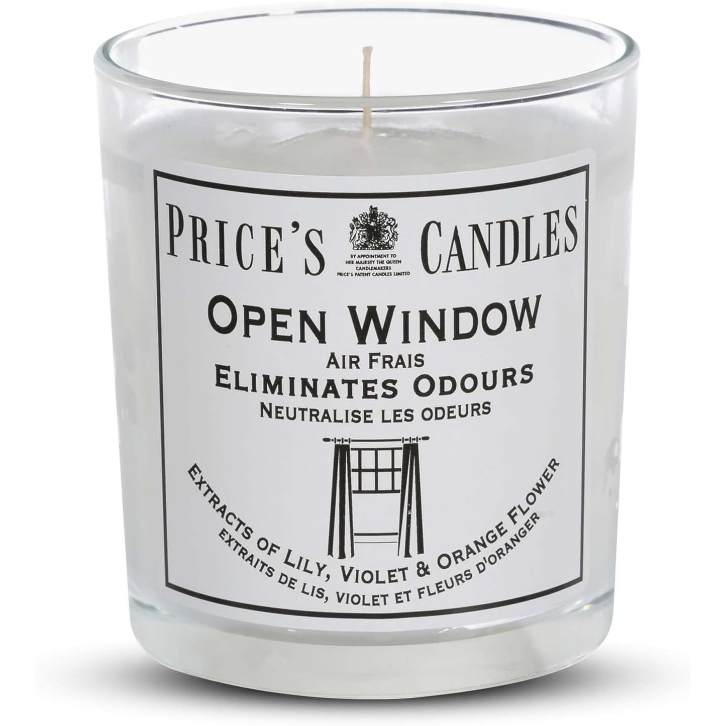 Price's Glass Candle - Open Window 