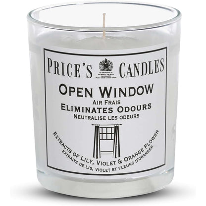 Price's Glass Candle - Open Window 