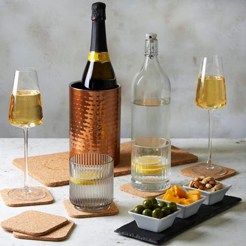 Apollo Square Cork Coasters Set of 6