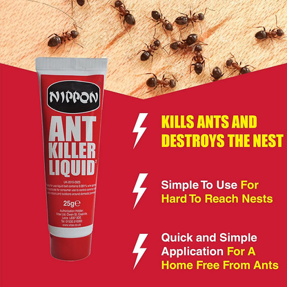 Bulk Pack of 30 x Nippon Ant Killer Liquid 25g