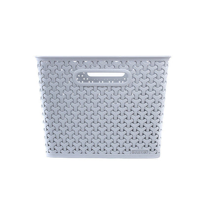 Curver Large Rattan Storage Basket 18 Litre - Grey