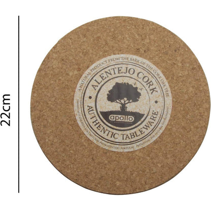 Apollo Round Cork Placemats Set of 6