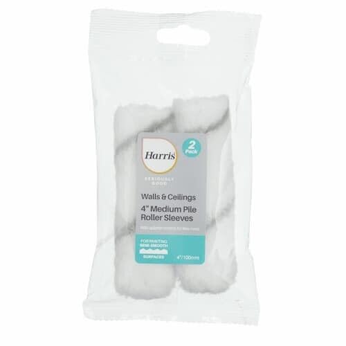Harris Seriously Good Walls & Ceilings 4" Medium Pile Paint Roller Sleeves - 2 Pack