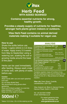 Vitax Herb Feed Liquid 500ml