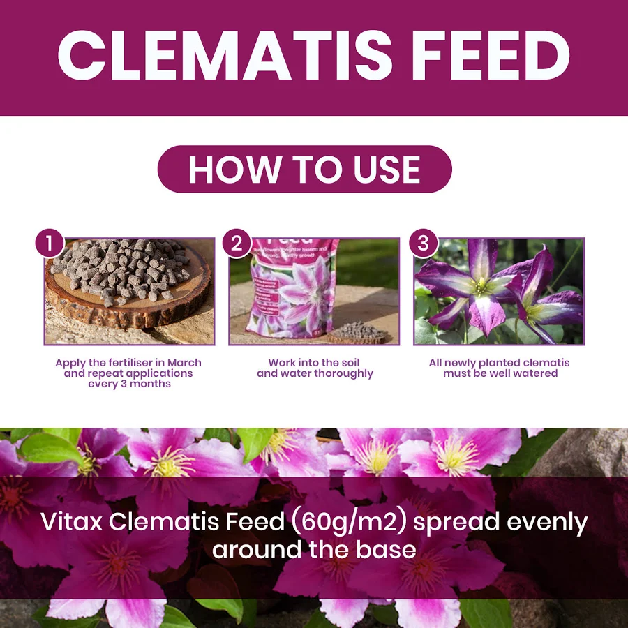 Vitax Clematis Feed 900g Pouch