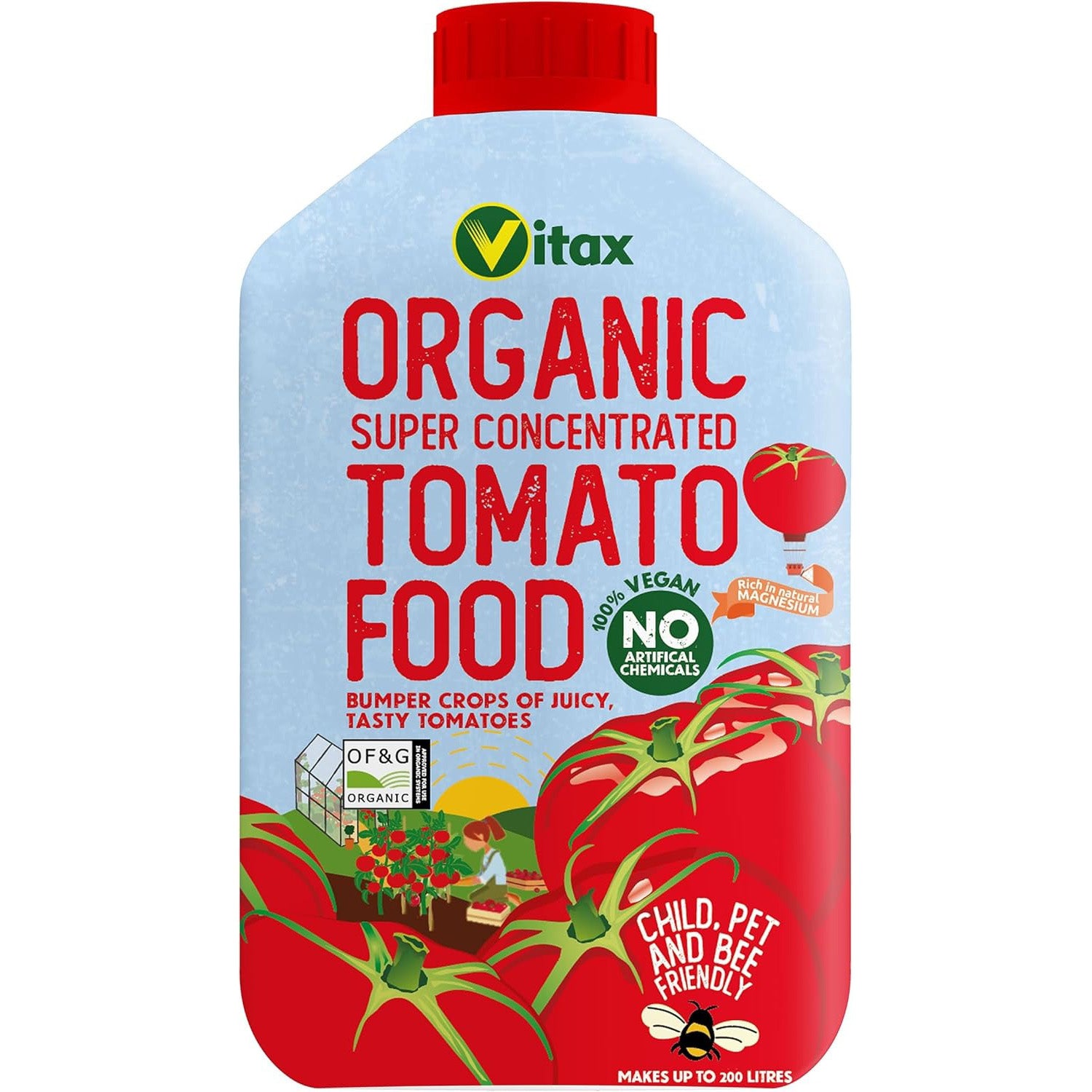 Vitax Organic Super Concentrated Tomato Liquid Food - 1 Litre