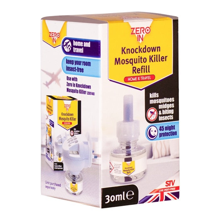 Zero In Knockdown Mosquito Killer Plug In Refill 30ml ZER742