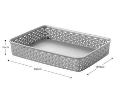 Curver Rattan A4 Tray - Grey