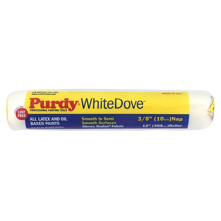 Purdy White Dove 12" Paint Roller Sleeve 3/8" Nap 1.5" Core