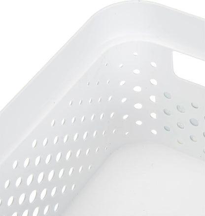 Curver Infinity Dots Small Storage Basket 4.5 Litre - White
