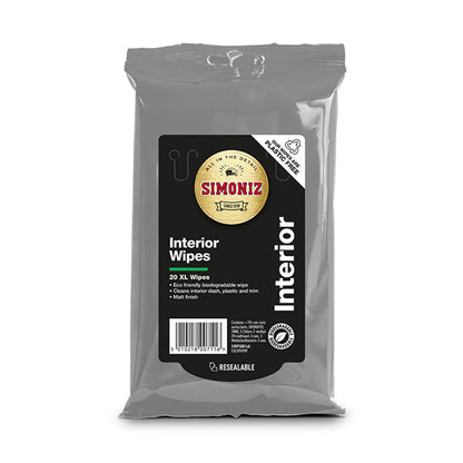 Simoniz Extra Large Interior Wipes - 20 Pack