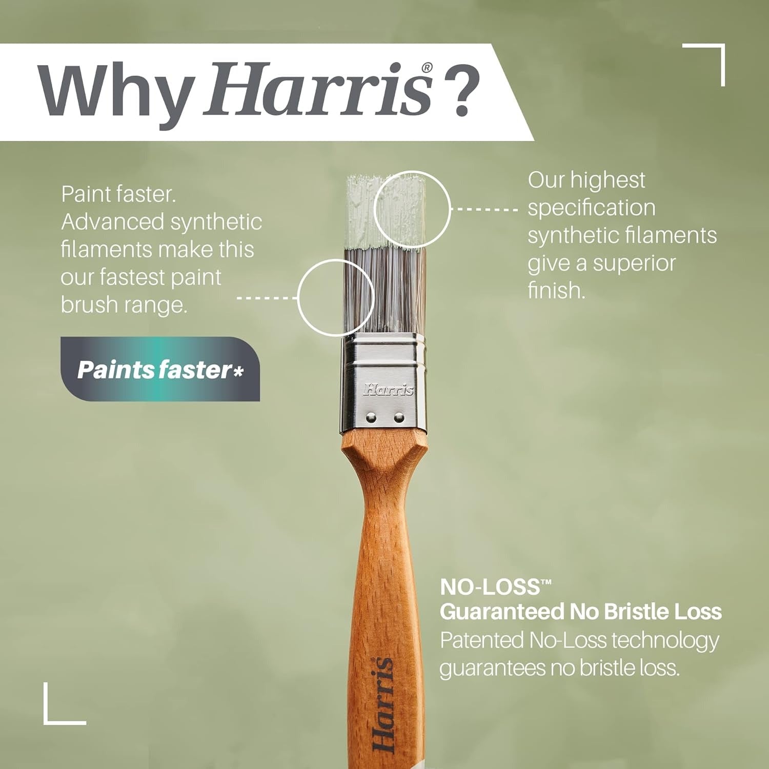 Harris Ultimate Walls & Ceilings Paint Brush 1"/25mm