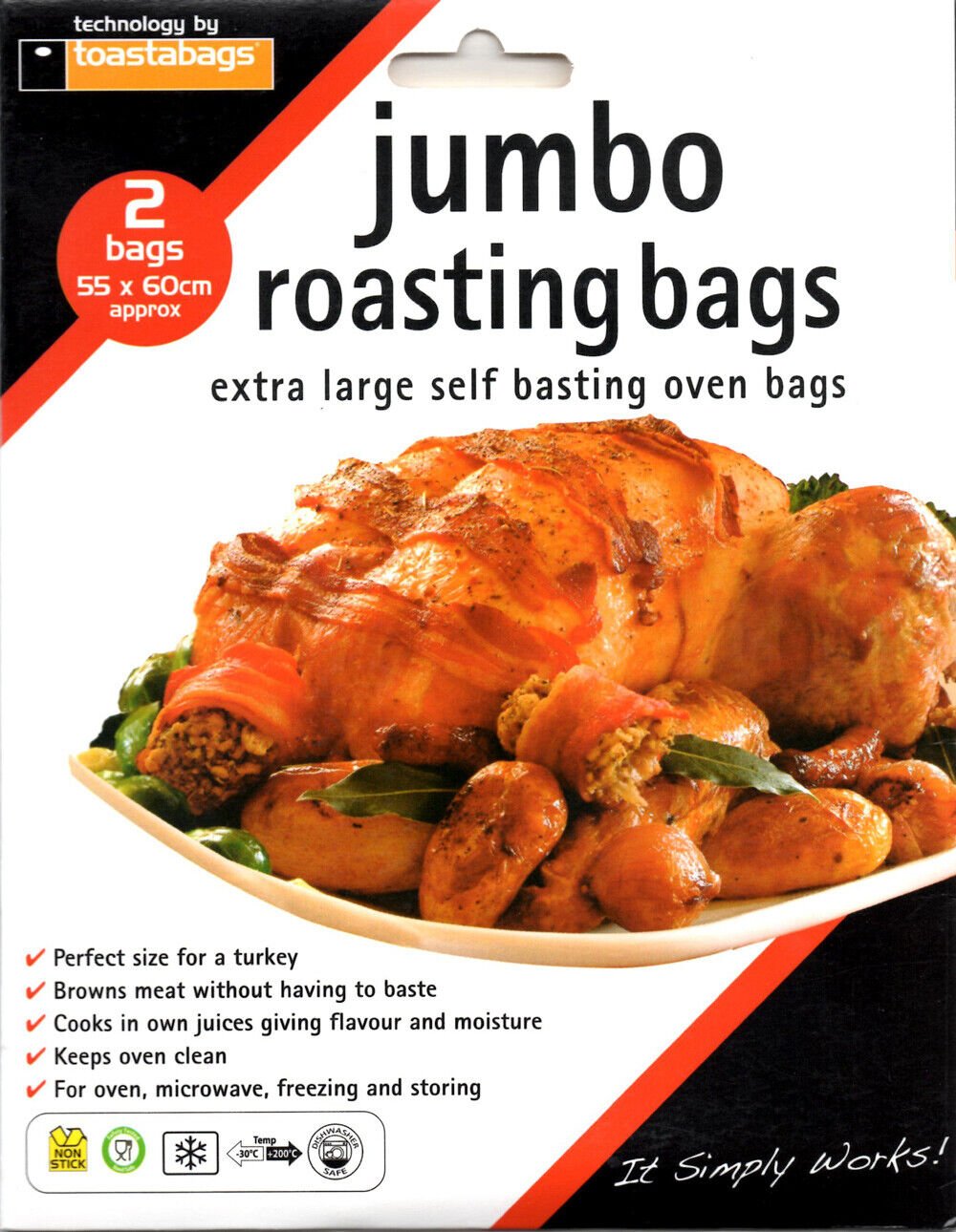 Toastabags Jumbo Oven Roasting Bags - 2 Pack