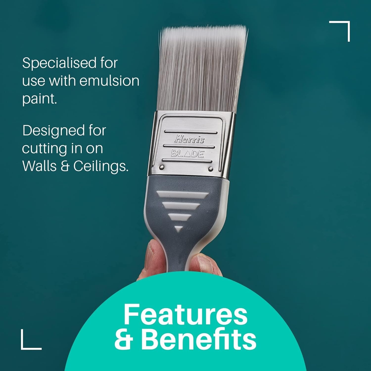 Harris Ultimate Walls & Ceilings Blade Paint Brushes 3 Pack