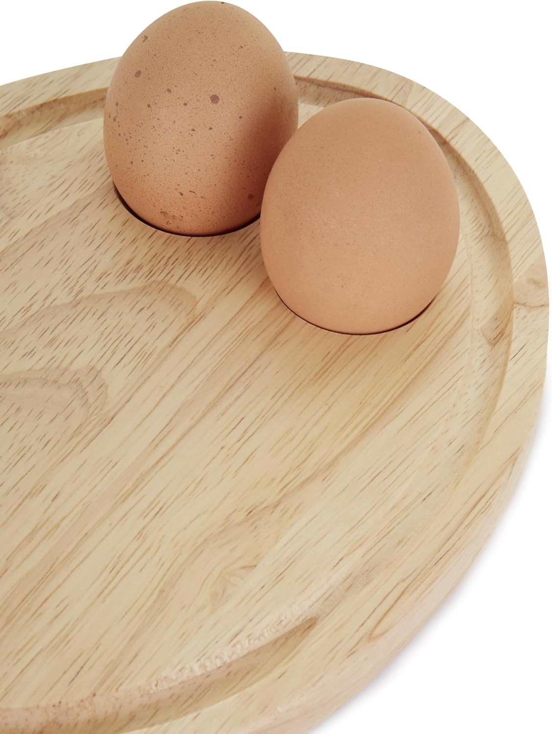Apollo Hevea Wood Eggs & Toast Breakfast Board - Egg Shaped