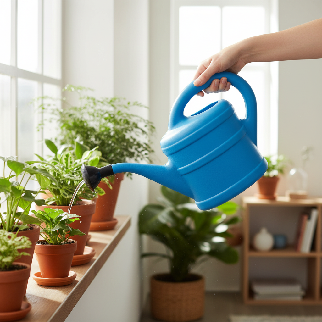 Small Watering Can 1 Litre - Light Blue