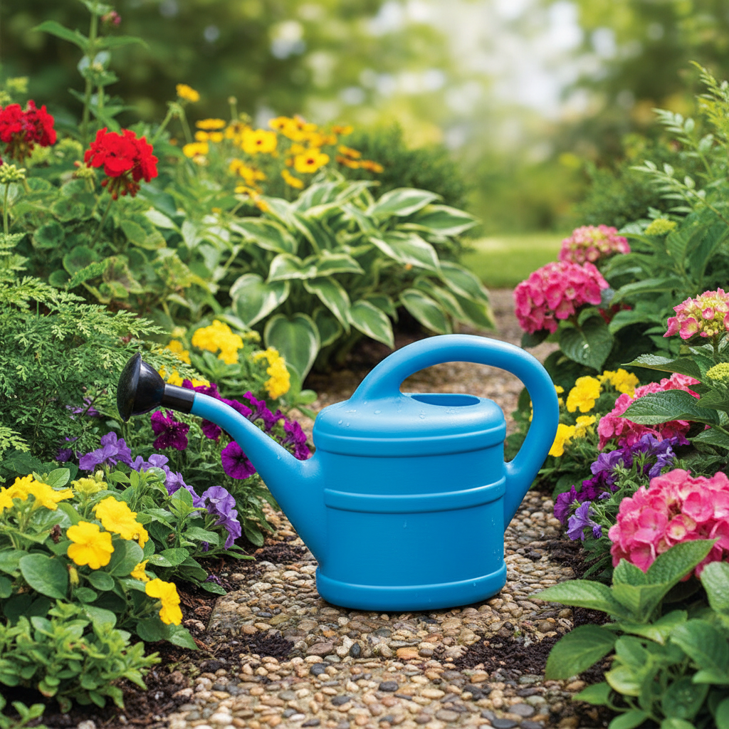 Small Watering Can 1 Litre - Light Blue