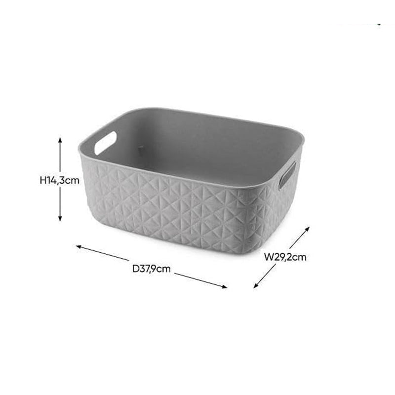 Curver Medium Softex Storage Basket 12.5 Litre - Taupe