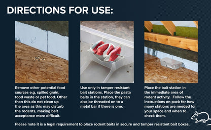 Rentokil Mouse & Rat Killer Pasta Bait 5 Pack