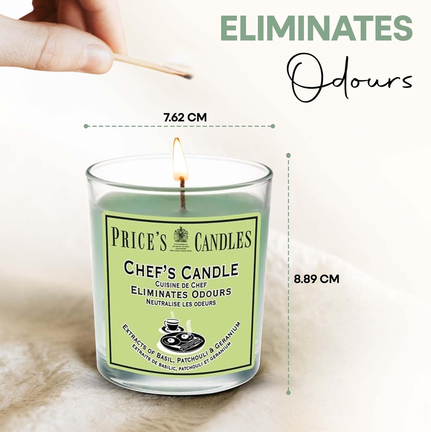 Price's Glass Candle - Chef's 