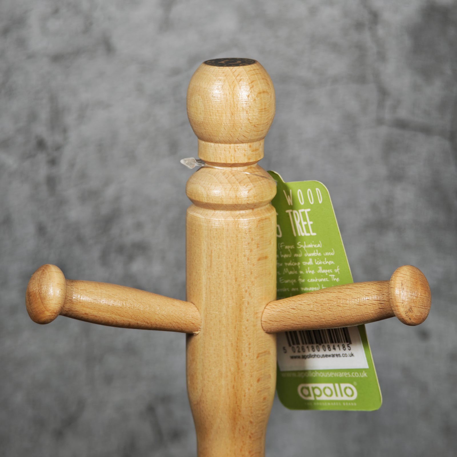 Apollo Mug Tree & Paper Towel Holder Set - Natural Beech Wood
