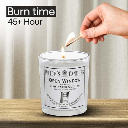 Price's Glass Candle - Open Window 