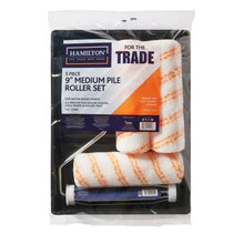 Hamilton 9" Medium Pile Paint Roller Set - 5 Piece