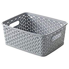 Curver Small Rattan Storage Basket 4 Litre - Grey