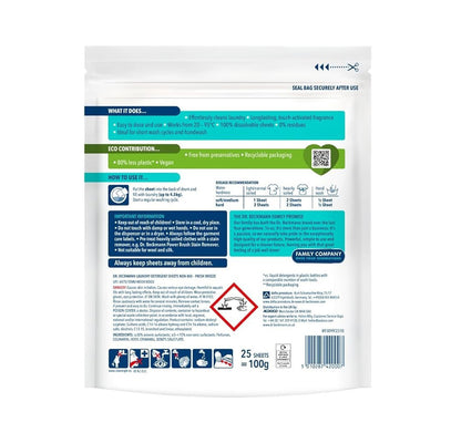 Dr. Beckmann Non-Bio Laundry Detergent Sheets - 25 Pack