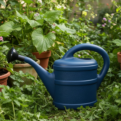Small Plastic Blue Watering Can - 1 Litre
