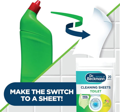 Dr. Beckmann Toilet Cleaning Sheets -  Citrus Sensation 20 Pack