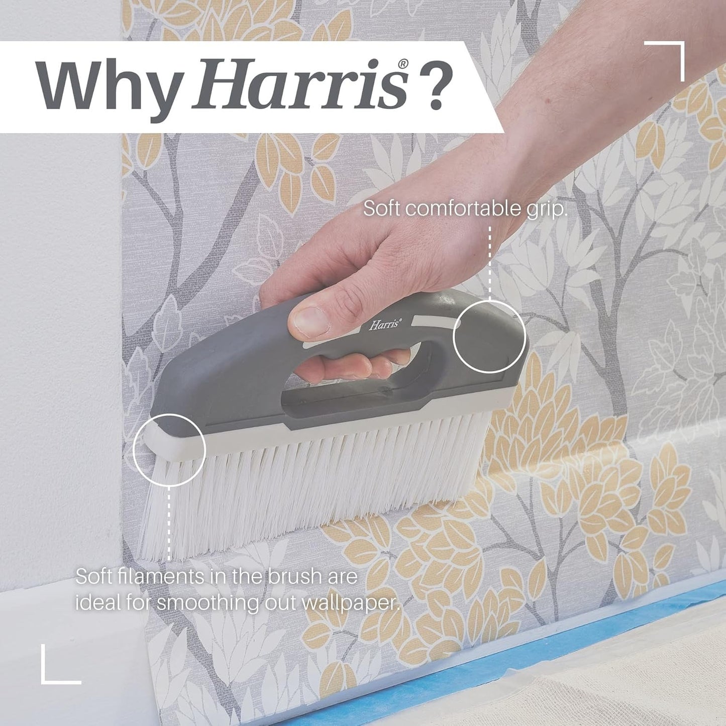 Harris Seriously Good 9" Wallpaper Hanging Brush