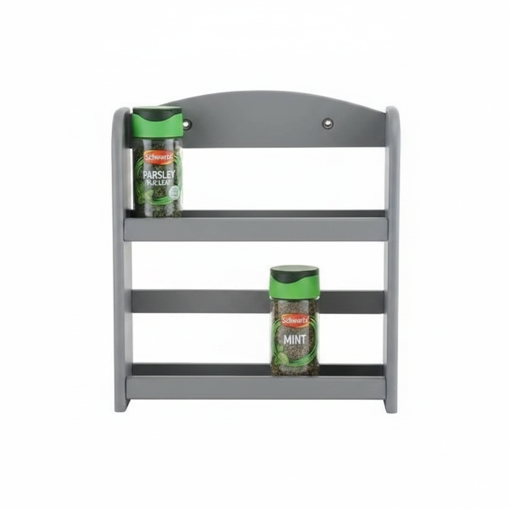 Apollo 2 Tier Spice Rack - Charcoal Grey