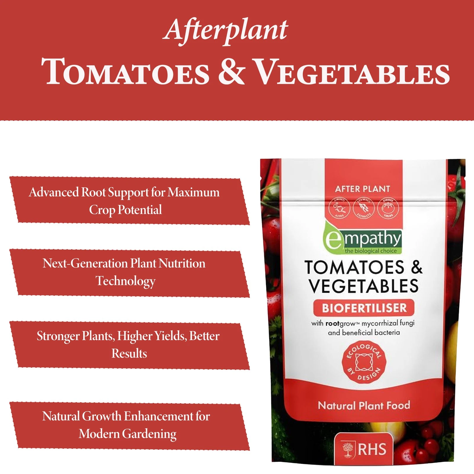 Empathy Afterplant Tomatoes & Vegetable Biofertilizer Natural Plant Food 1Kg
