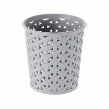 Curver Small Round Rattan Storage Basket - Grey